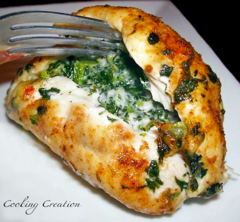 Spinach Stuffed Cajun Chicken
