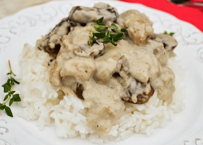 Mushroom Asiago Chicken