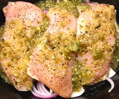 Crockpot Salsa Verde Chicken